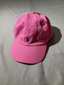 Polo Mütze Erwachsene OS Pink Strapback Cap Blau Pony Ralph Lauren Polo Ausverkauf - Bild 1 von 6