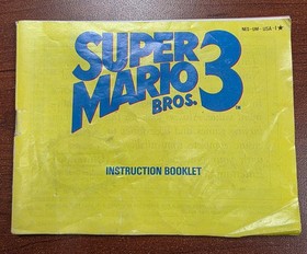 Nintendo NES Super Mario Bros. 3 Instruction Booklet/Manual Only