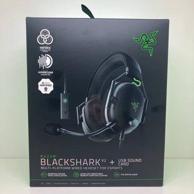 Cuffie da Gaming - RAZER BLACKSHARK V2 + scheda audio USB - ORIGINALI COME NUOVE - Immagine 1 di 4