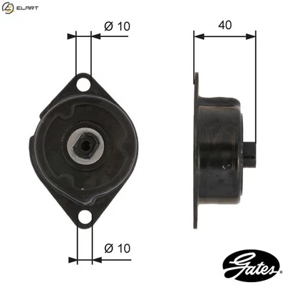 BELT TENSIONER VRIBBED BELT T38499 FOR SKODA FELICIA/Cube/Van/Mk/II/�/Pickup - Image 1 of 4