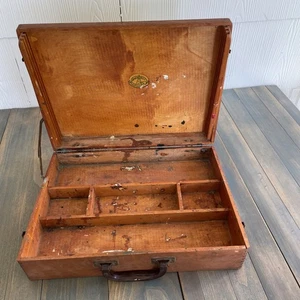 Vintage Mid Century Anco Bilt Art Supply Palettenkasten Koffer Holz Reise (ST) - Bild 1 von 13
