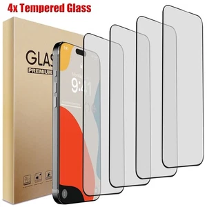 4x For iPhone 17/Pro/17 Pro Max/Air Clear Full Screen Protector Tempered Glass - Picture 1 of 40