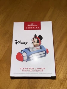 Hallmark Keepsake 2024 transparente para lanzamiento Mickey Disney Space Mountain nuevo en caja... - Imagen 1 de 2