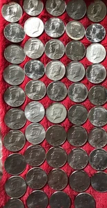 Riesiges Kennedy Half Dollar Lot - 56 verschiedene Daten - 50 Cent Stücke! - etwas Silber! - Bild 1 von 8