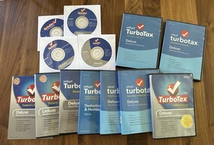 TurboTax Deluxe Fed & State Win & Mac 13 CDs 2006 to 2018 - Photo 1/2