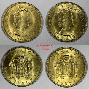 Jamaica Isabel II níquel-latón 1966 1/2 centavo UNC KM# 38 SELECCIÓN ALEATORIA (1 moneda) - Imagen 1 de 3
