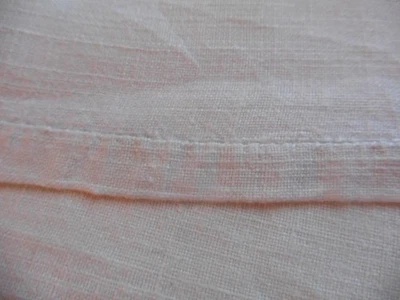 ANCIEN DRAP SIMPLE LIN CREME OURLETS MAIN 260X180 CM - Photo 1/3