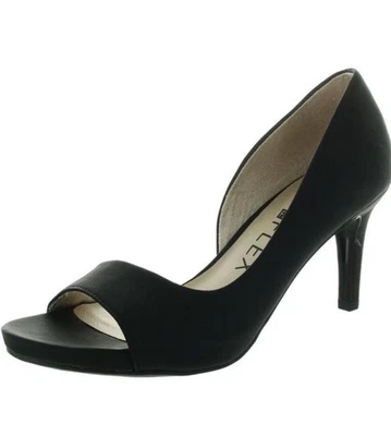 LifeStride Fab Flex Mantra Peep Toe Tacones Negros Talla 10 Foto 1 de 4