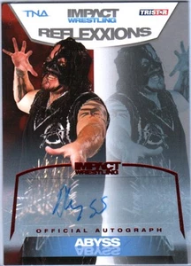 TNA Abyss 2012 Reflexxions RED Authentic Autograph Card SN 18 of 25 - Picture 1 of 1