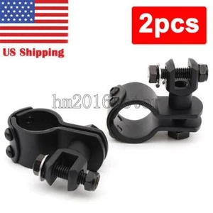 Motorcycle Foot Peg Mount Clamp 1" ~ 1-1/4" Highway Engine Crash Bar For Harley - Foto 1 di 7