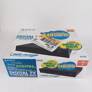 Caja convertidora de TV digital Apex DT502 con paso analógico con control remoto NUEVO sellado - Imagen 1 de 6
