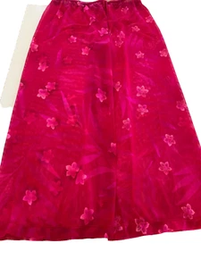 ATHENA Hose Beachwear Überwurf rosa Blumen Netz Strick Bindeband Taille Damengröße Small - Bild 1 von 8