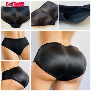 Women's Fullness Butt Lifter Enhancer Booster Shaper Pads Panty Black 7011 Sz M - Picture 1 of 17