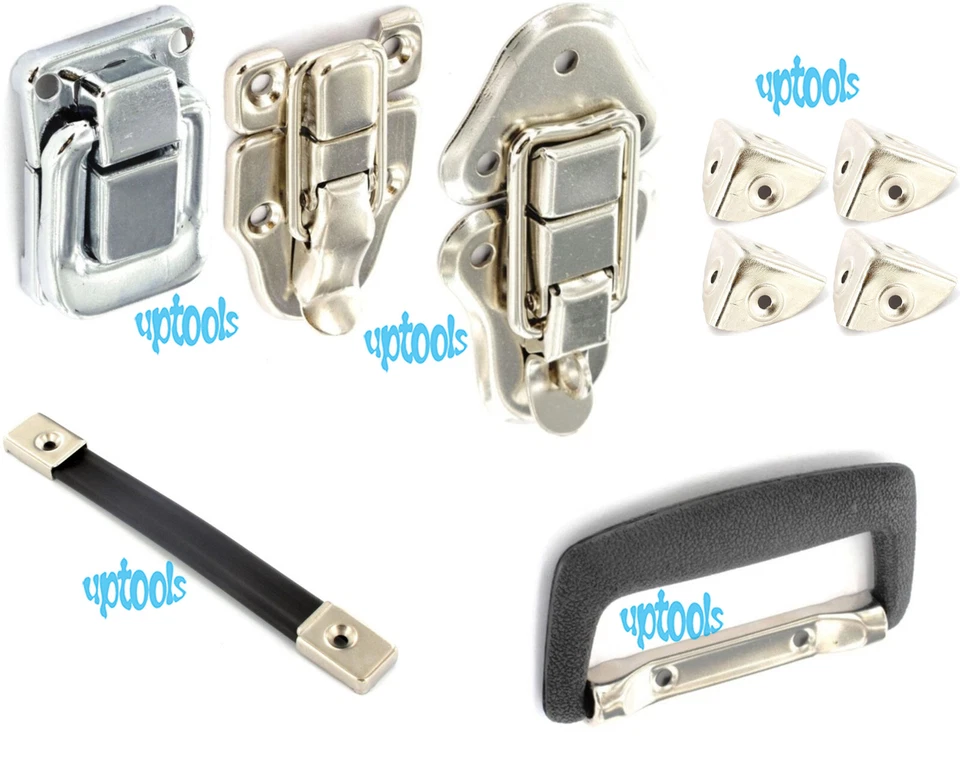 Chest Toolbox Guitar Case Box Hardware - Catch Lock Clips Latch Handles Corners