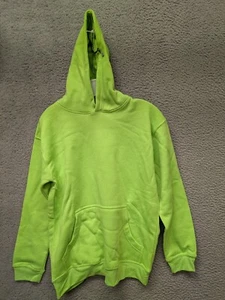 Eagle Products Hoodie Youth Sz XL 18-20 Neon Green Hi-vis Unmarked Pullover NEW - Picture 1 of 4
