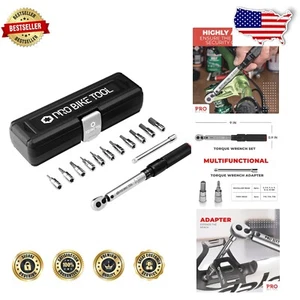 Complete Bike Tool Set with 1/4 Torque Wrench - Durable Chrome Vanadium Steel - Picture 1 of 11