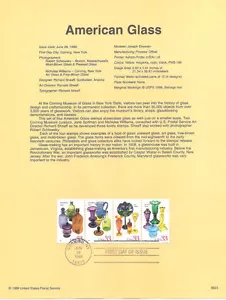 #9923 33c francobolli americani in vetro #3325-28 - pagina ricordo - Foto 1 di 1