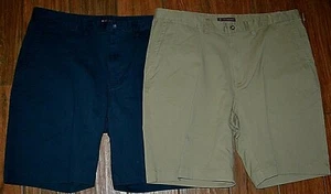Herren TORI RICHARD Twill Shorts 9" Schrittlänge blau oder khaki Größenwahl 36 38 oder 40 - Bild 1 von 5