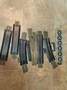 Vintage 153 Pc TYCO HO  Straight/ CURVES  ( Brass Tracks made in Austria/ PLUS - Picture 1 of 8