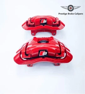 GENUINE AUDI A3 S3 8P 2.0 3.2 FRONT L + R brake calipers 2006-2013 345/30mm R S - Picture 1 of 2