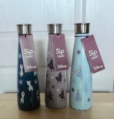 BOTELLAS DE AGUA DISNEY FROZEN II SIP BY S'WELL (3) - OLAF - ANNA - ELSA - NUEVAS Foto 1 de 4