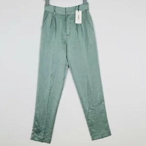 Ba&sh Stoffhose Pantalon Wonka Grün Casual-Look Damen Gr. 34 XS Hose Trousers - Bild 1 von 12