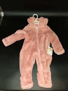 Baby Snowsuit Fluffy Bearpaw 3 Months Pink Girls Winter Coat - Picture 1 of 3