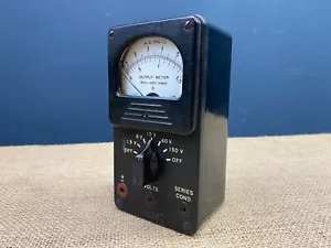 RARE WWII WW2 SIGNAL CORPS US ARMY OUTPUT VOLT METER MODEL 650-SC - Foto 1 di 6