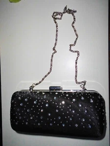 HANDTASCHE KLEIN SCHULTERTASCHE CLUTCH DAMEN HANDTASCHEN MIT TRAGEGURT KETTE - Bild 1 von 6