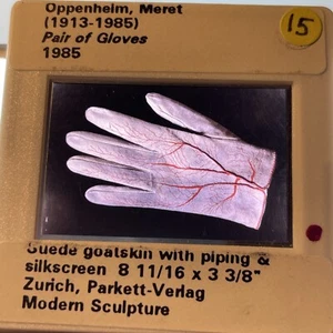Meret Oppenheim “Pair Of Gloves” German Swiss Surrealist Art 35mm Slide - Picture 1 of 3