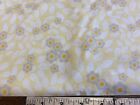 Fabric Finders #568 Floral On Pale Yellow Cotton-58"W- 1 3/8 Yards