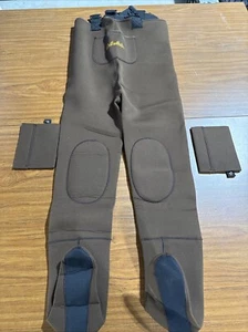 Cabela's Wader Sz M Brown Chest Neoprene Footed Fly Fishing 3MM Regular - Picture 1 of 21