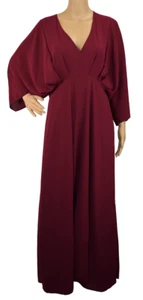 Ladies Italian Lagenlook Summer Plain Kaftan Maxi Dress Elasticated Waist SS25 - Picture 1 of 3