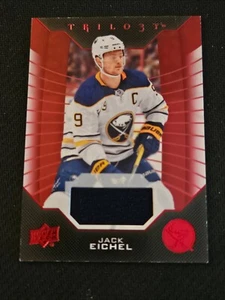2019-20 UPPER DECK UD TRILOGY JACK EICHEL #4 GAME USED JERSEY - Picture 1 of 2