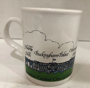 Taza de café Londres capital ciudad de Inglaterra hecha en Inglaterra Abadía de Westminster - Imagen 1 de 4