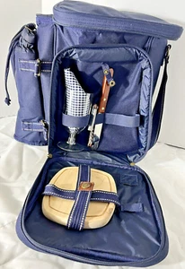 Detour Zo France Insulated Shoulder Wine & Cheese Picnic Backpack - Picture 1 of 14