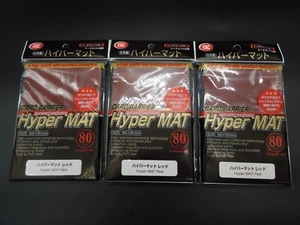 KMC Hyper Mat Mini RED set of 3 Japanese Size 62x89mm (60 Count Pack) - Picture 1 of 2
