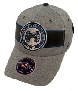 Zephyr NHL Columbus Blue Jackets "Suited" Structured Curved Bill ADJ Hat NWT - Picture 1 of 6