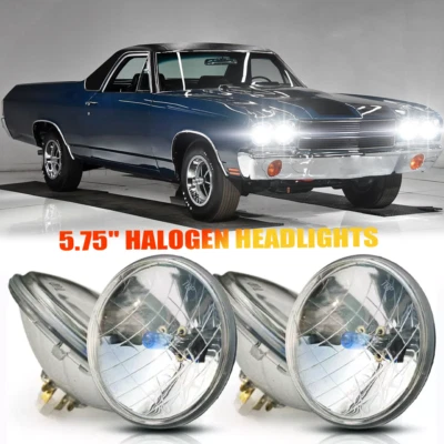 Faros redondos altos/bajos de 5,75" 5-3/4" para Toyota Celica 1972-1979 Corona 4 piezas Foto 1 de 4