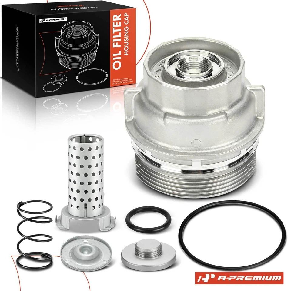 Kit de montaje de tapa de filtro de aceite de motor A-Premium para Toyota Land Cruiser RAV4 Tundra Foto 1 de 4