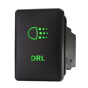 DAYTIME RUNNING LIGHTS(DRL) 9B75G Push switch 12V LED green For Toyota Sequoia - Bild 1 von 1