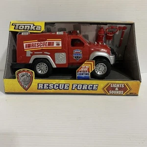 Tonka Rescue Force Fire Truck Toy Hyper Lighting Sound & Lights 2010 - Picture 1 of 8