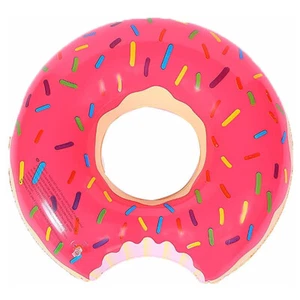 1PC Pink Pool Float Raft Lounger Donut Inflatable Ring Swimming Kid 70cm - Picture 1 of 8