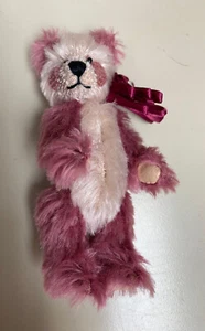 World of Miniature Bears By Theresa Yang 4" Mohair Panda Bear #872 Charlotte - Picture 1 of 5