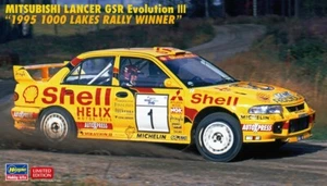Hasegawa MITSUBISHI LANCER GSR EVO III 95 1000 LAKES RALLY WINNER KIT 1:24 - Foto 1 di 1