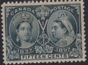 Canada Stamp #58 - Queen Victoria Jubilee (1897) 15¢ (VF-U) - Picture 1 of 1