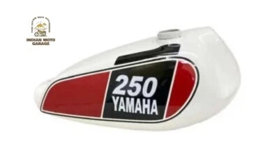 APTO PARA Yamaha Xt 250 3Y3 4Y1 tanque de gasolina de acero rojo y blanco 1980-1990 Foto 1 de 4