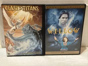 FANTASY FEATURE Lot of 2 DVDs CLASH of the TITANS + WILLOW Excellent Condition - Picture 1 of 3