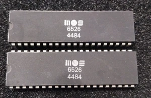 2x MOS 6526 Commodore 64 CIA with same date code (4484) - Picture 1 of 3