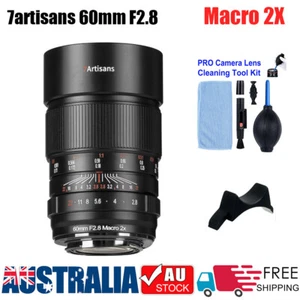 7Artisans 60mm F2.8 Macro 2X Full Frame Lens For Canon R/Nikon Z/SonyE Mount - Picture 1 of 11